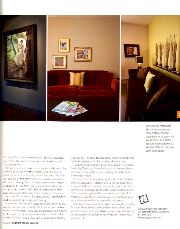 S. Oregon Mag. Page 2 Gabriel Mark Lipper